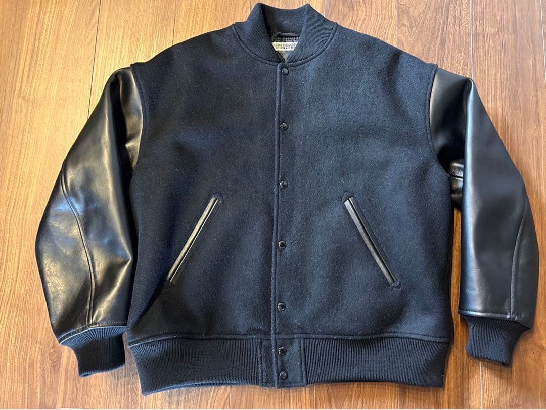 cootie Wool Melton Stadium Jacket ブラック - メルカリ