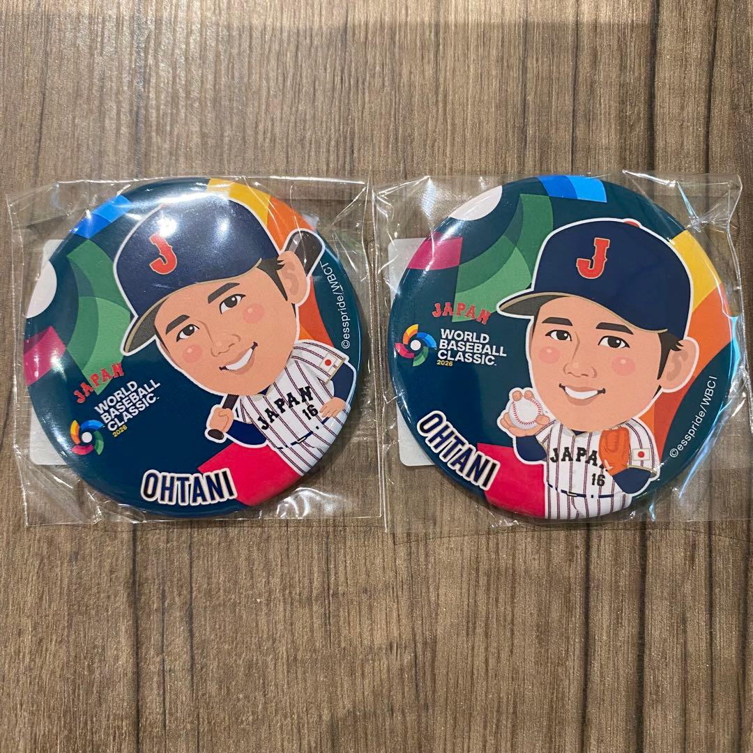 2個セット WBC 侍ジャパン 缶バッジ 大谷翔平 - メルカリ