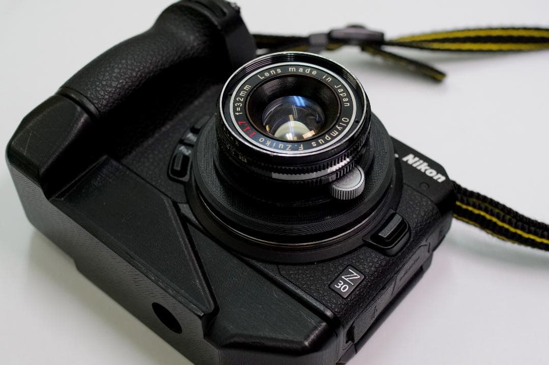 ニコンZマウント用改造レンズ F,Zuiko 32mmf1.7 オリンパス SONY α7用