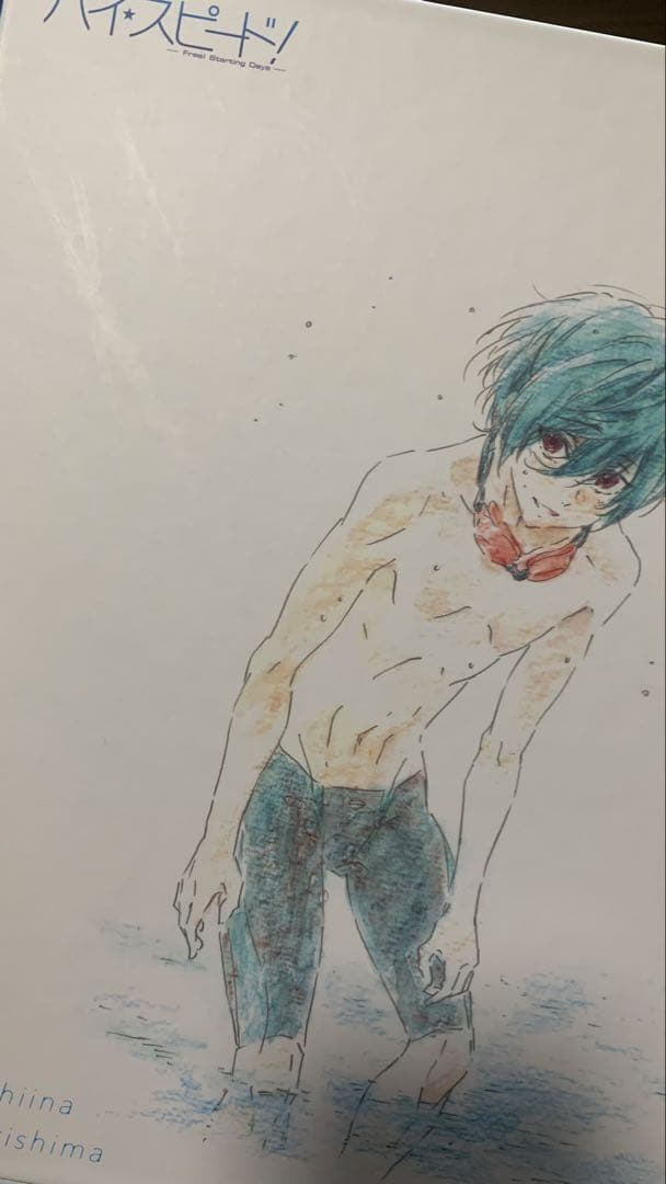 ハイ☆スピード！Free! 岩鳶中水泳部スペシャル複製原画色紙アルバム