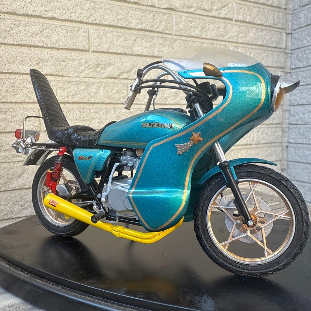 俺のマシン GS400L完成品 当時物 旧車會 暴走族 1/12ロケット 3段
