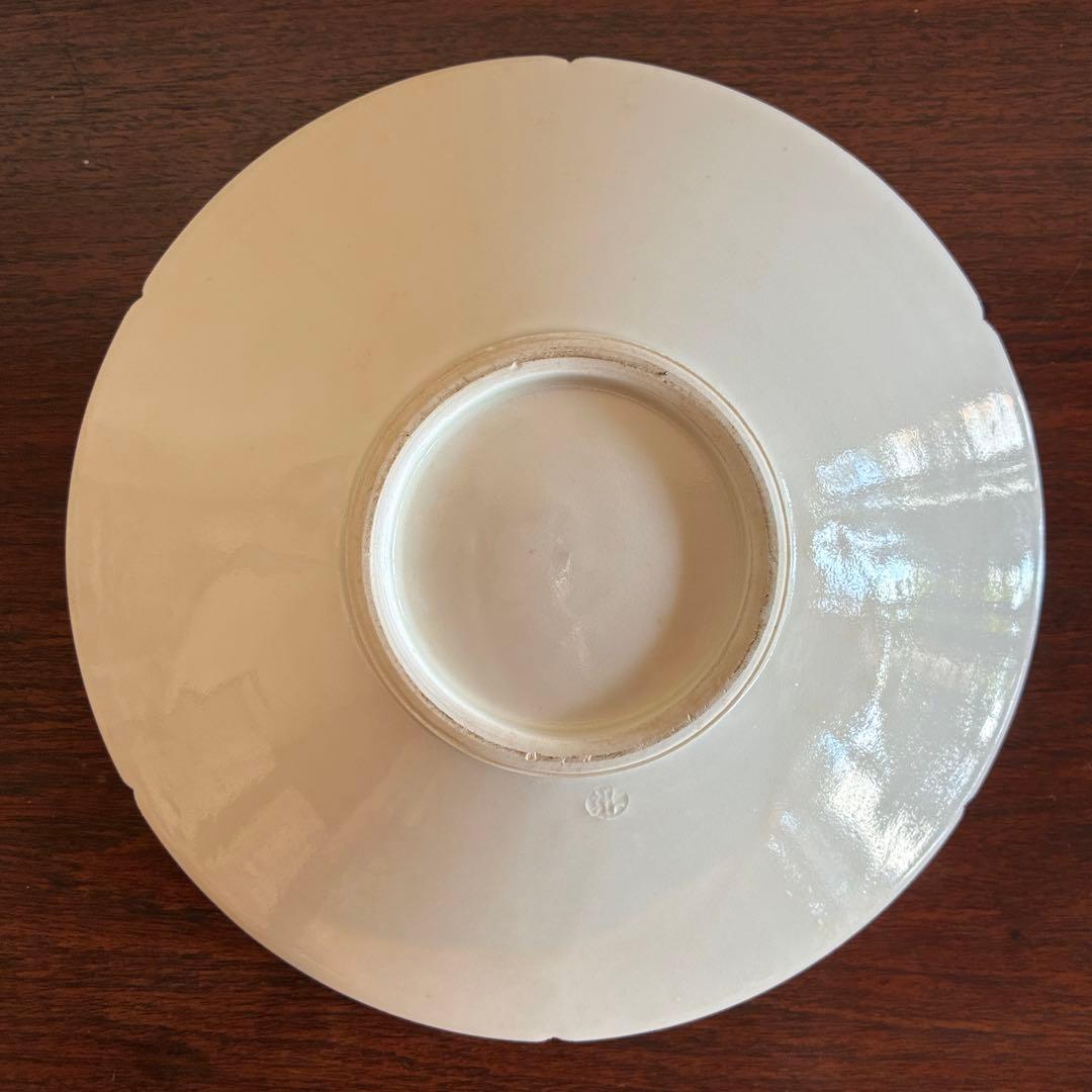 高麗陶房 宮岡英夫 「白磁陽刻花文鉢」 共箱入 作者サイン入25.12.10-2