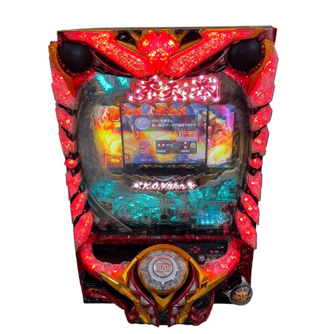 パチンコ台　CRデジハネ蒼天の拳SWA ＋CRデジハネモンスターハンターSTA サミー デジハネCR蒼天の拳STV 【甘デジ】 中古パチンコ実機 [枠名：焔