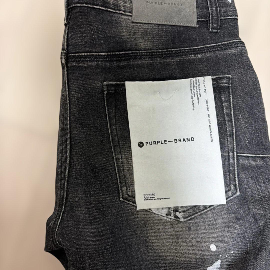 PURPLE BRAND スキニーデニム ブラック - メルカリ