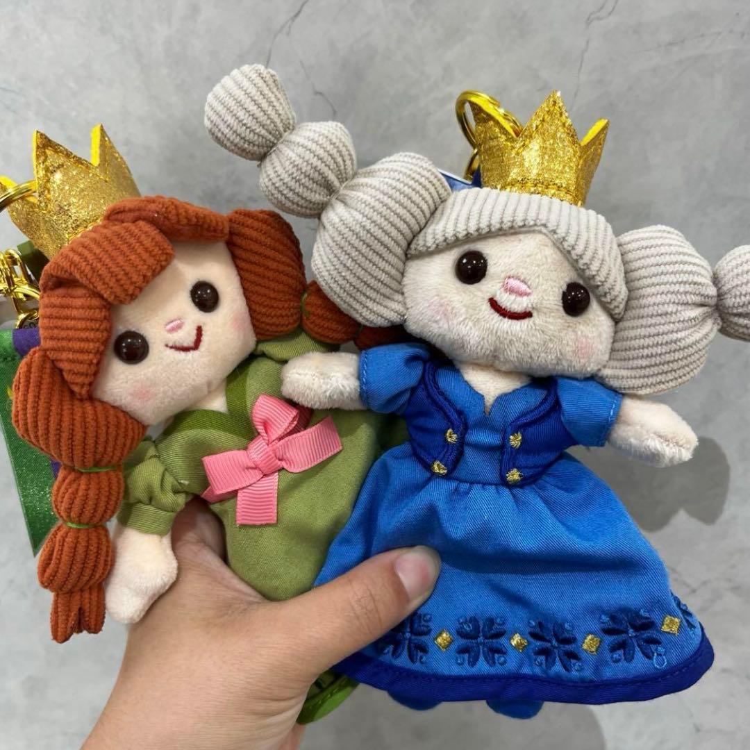 2個セット】アナ雪 ぬいぐるみキーホルダー ディズニーストア エルサ
