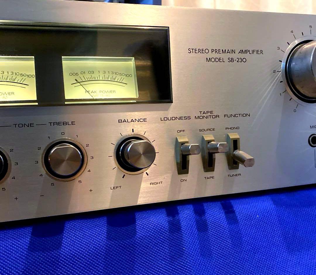 Aurex プリメインアンプ SB-230 オーレックス 動作品 パワーメーター
