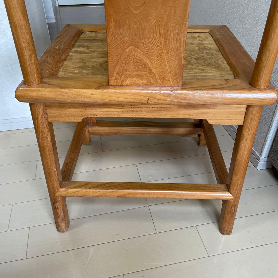 唐木椅子 唐木家具 木製 美品 アンティーク 彫刻 牡丹彫刻 中国家具 李