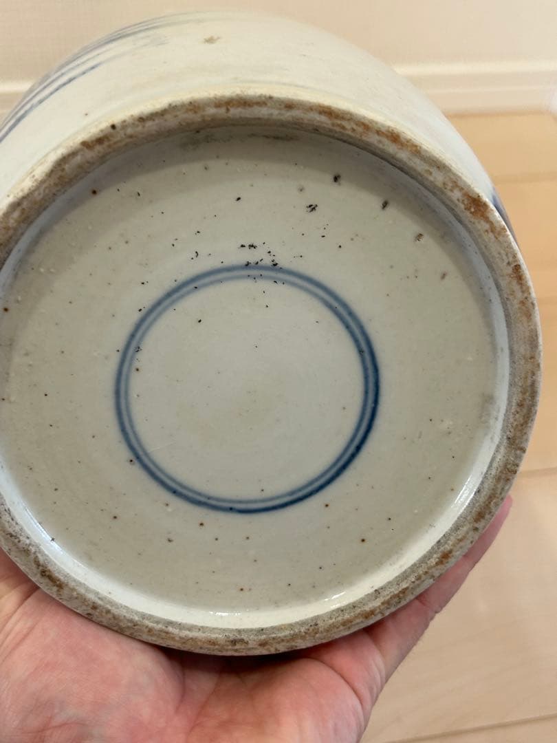 清早期 青花染付人物図大花瓶 中国美術唐物 - メルカリ