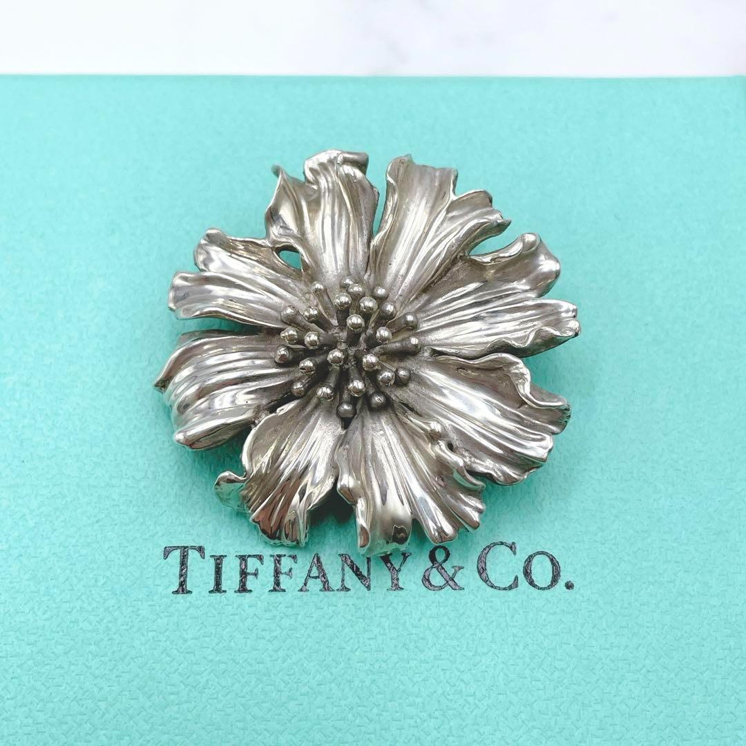 Tiffany & Co. 925シルバー 花型ブローチヴィンテージフラワー