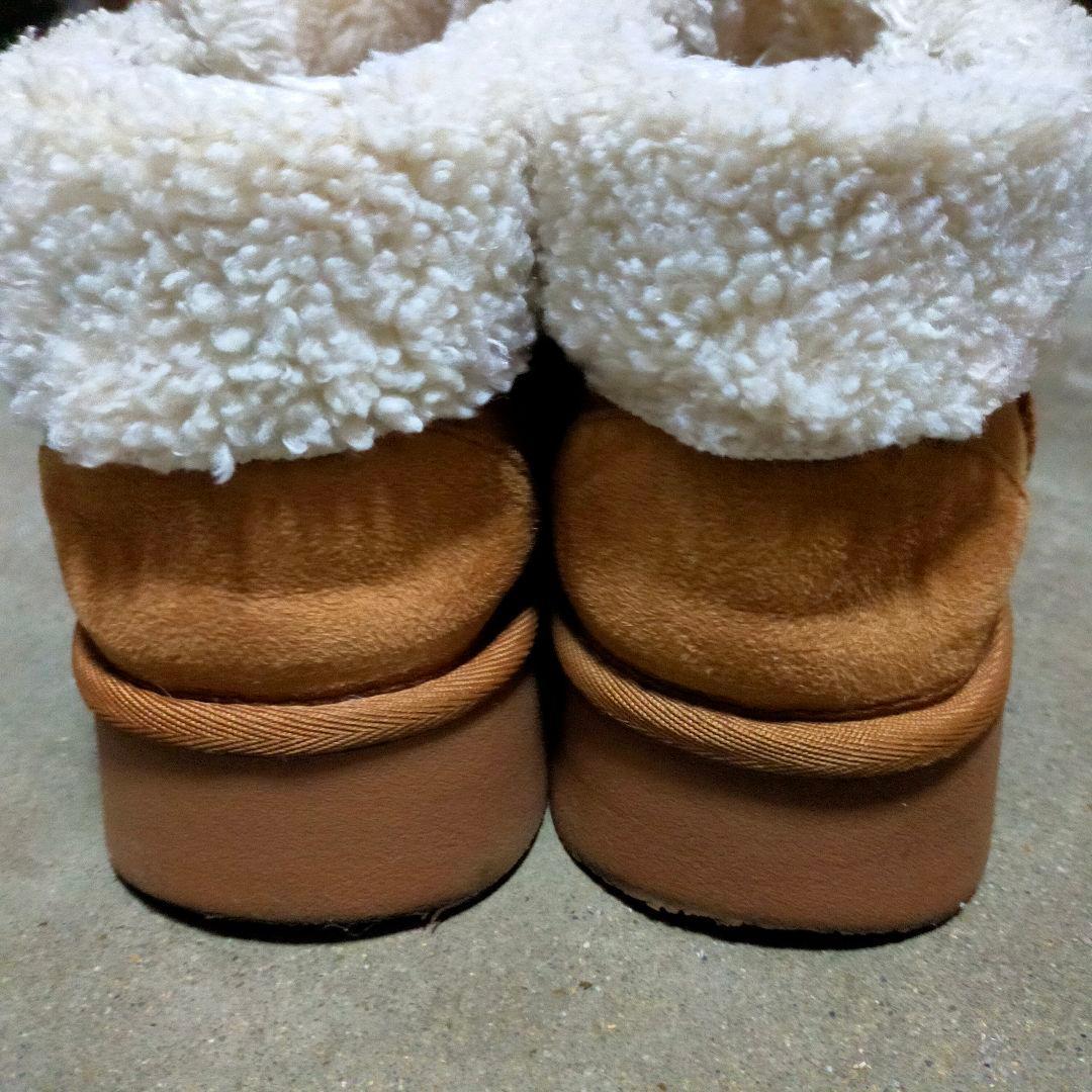 niko and  オリジナルフェイクムートンモカシンブーツ キャメル L