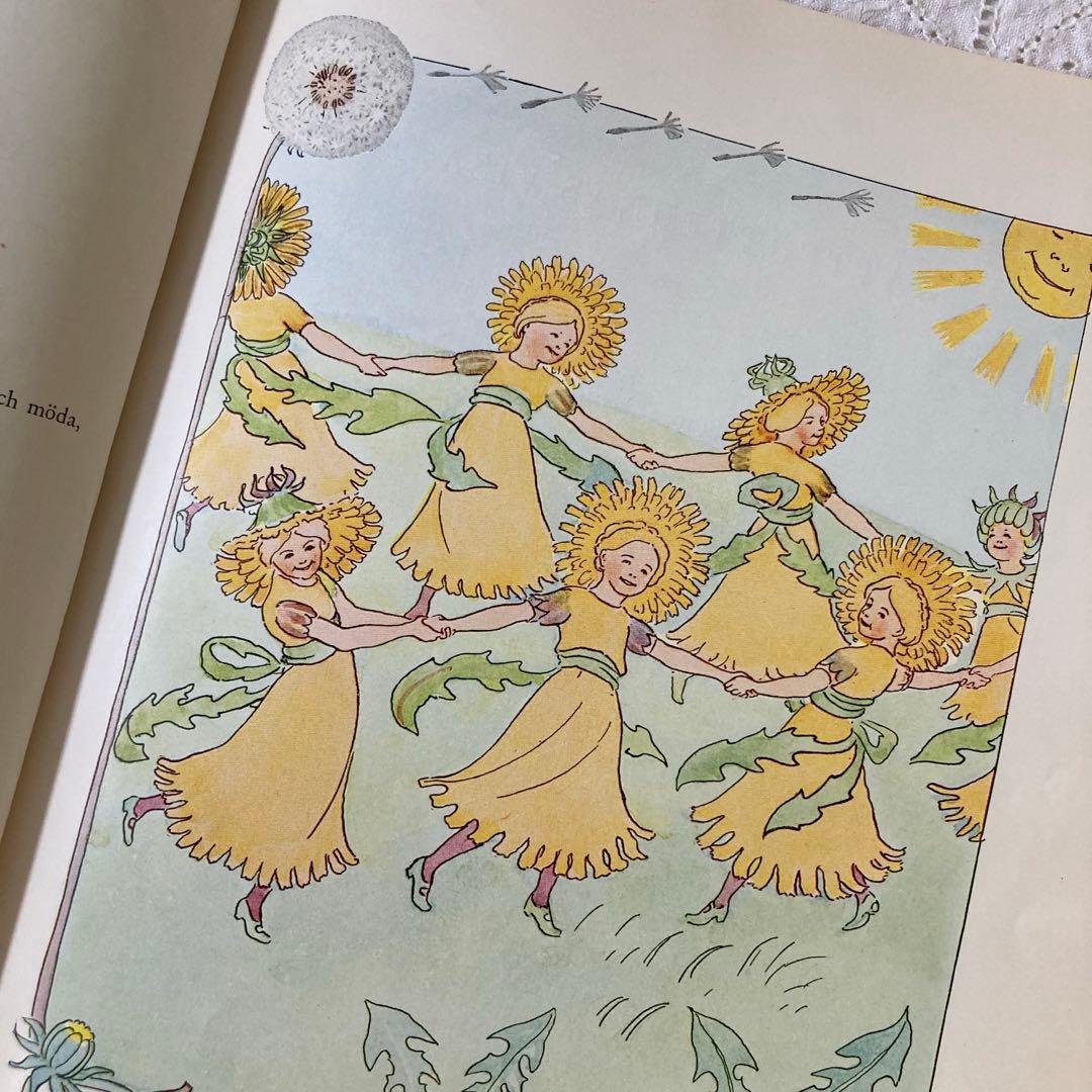 歳末SALE】L333北欧ヴィンテージ絵本 【超希少】エルサベスコフ 花のうた