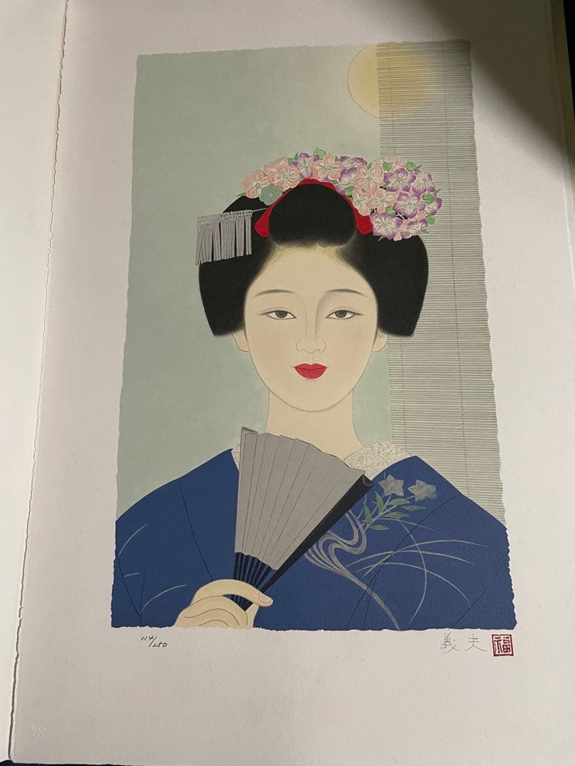 真作　リトグラフ　高木義夫　直筆サイン　2枚セット　エディション114/250