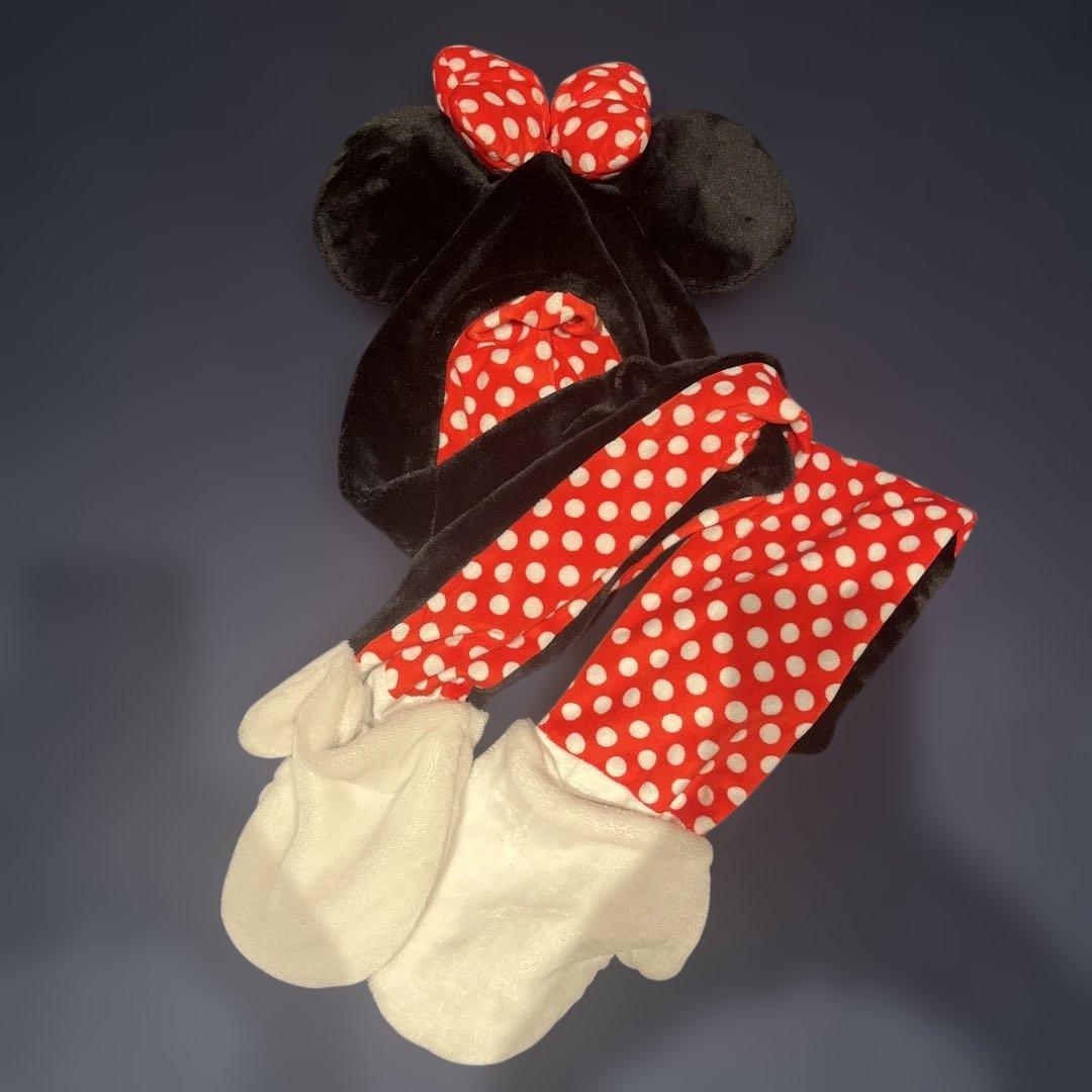 ミニーちゃん ドッド マフラーキャップ - メルカリ