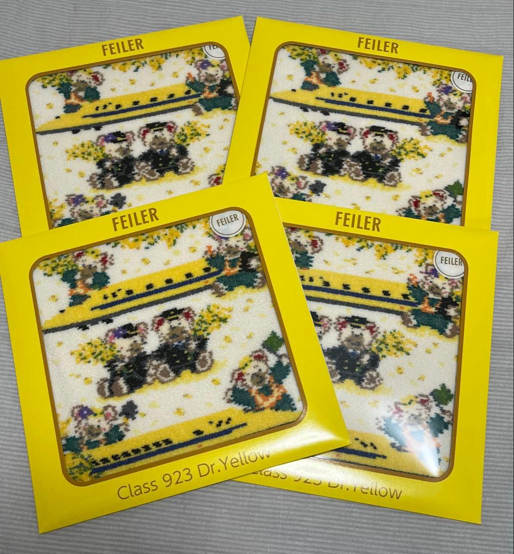 4枚セット FEILER JR東海 ドクターイエロー ハンカチ - メルカリ