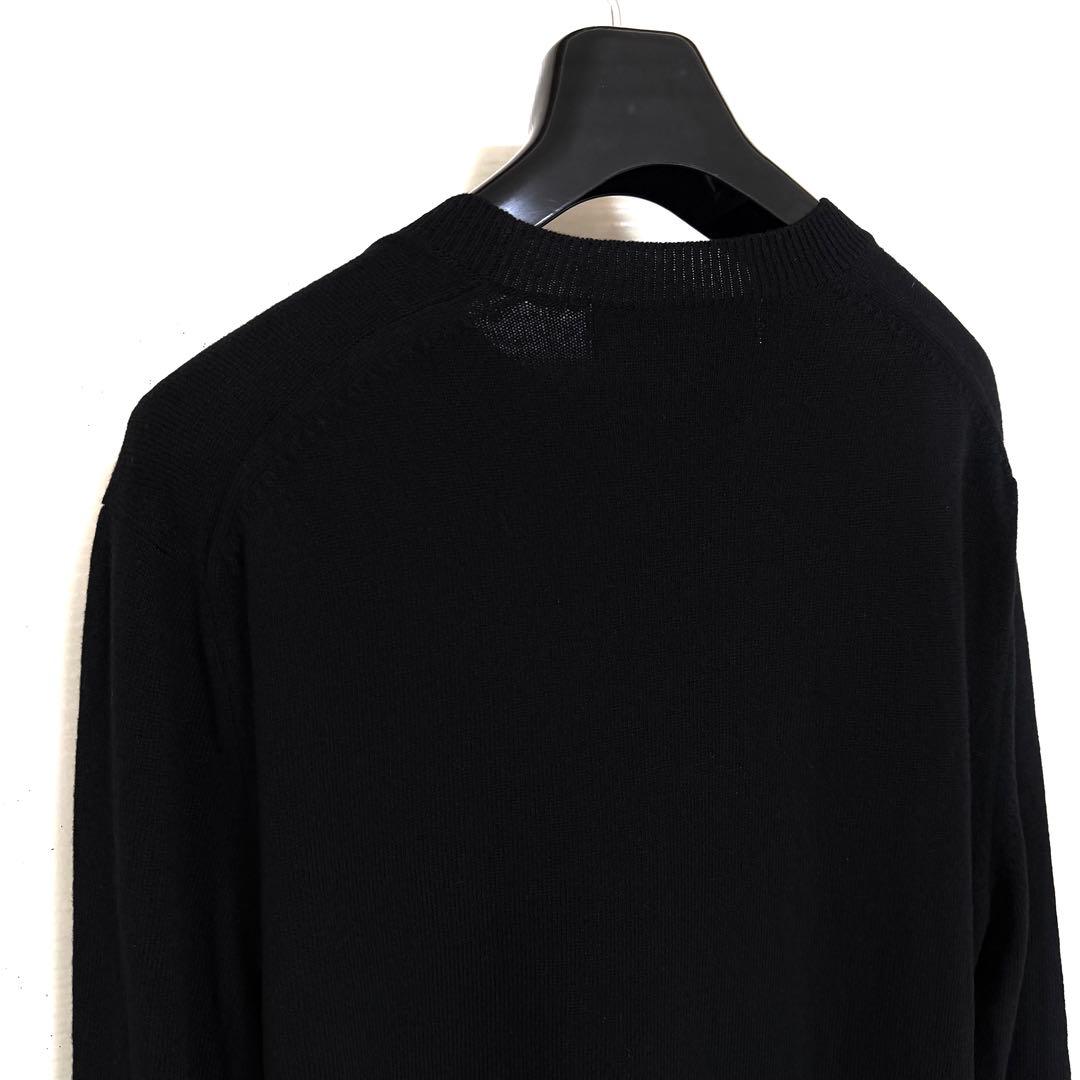 《美品》 21aw コムデギャルソン シャツ ニット クルーネック ブラック M