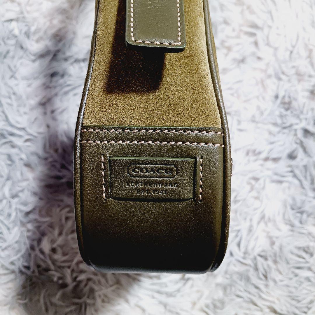 美品✨コーチ ソーホー ショルダーバッグ スエード レザー オリーブ