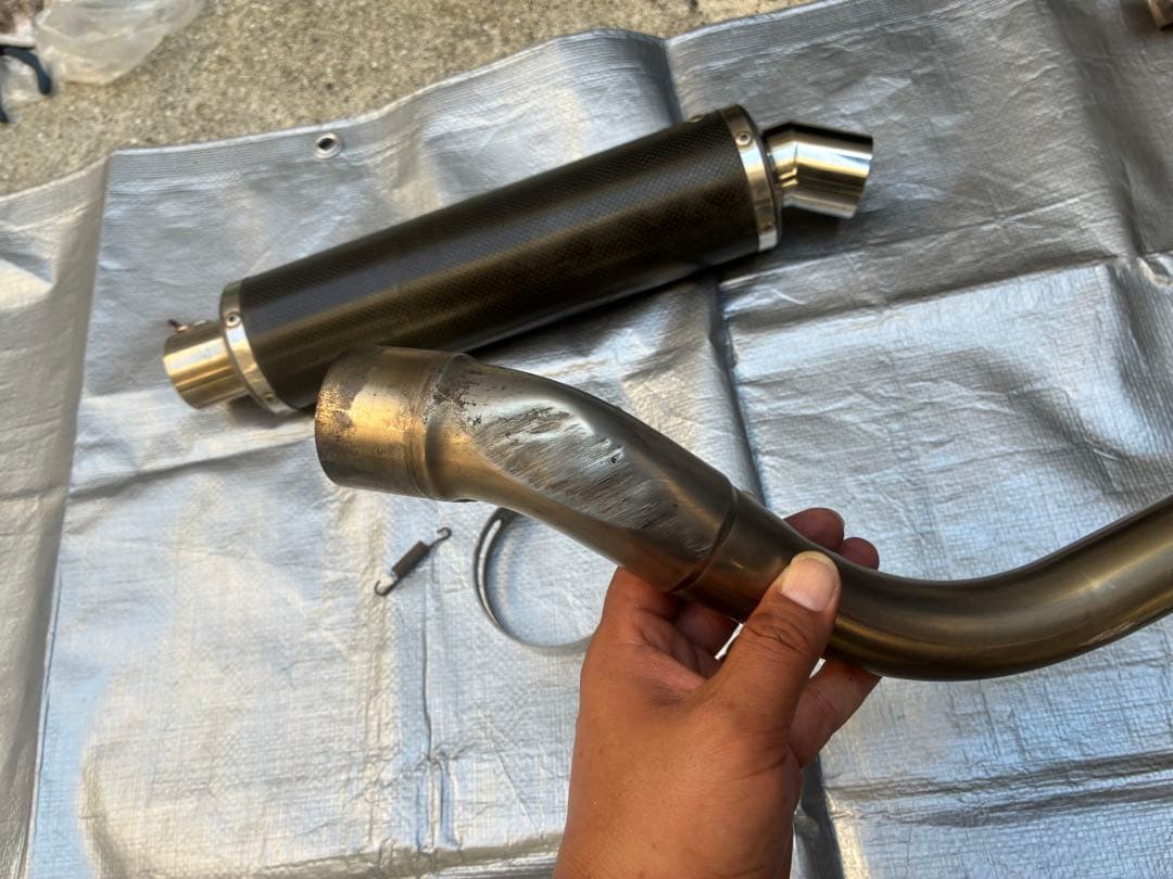 180sx様専用 エイプ100 ヨシムラ チタンマフラー YB125SPにて使用