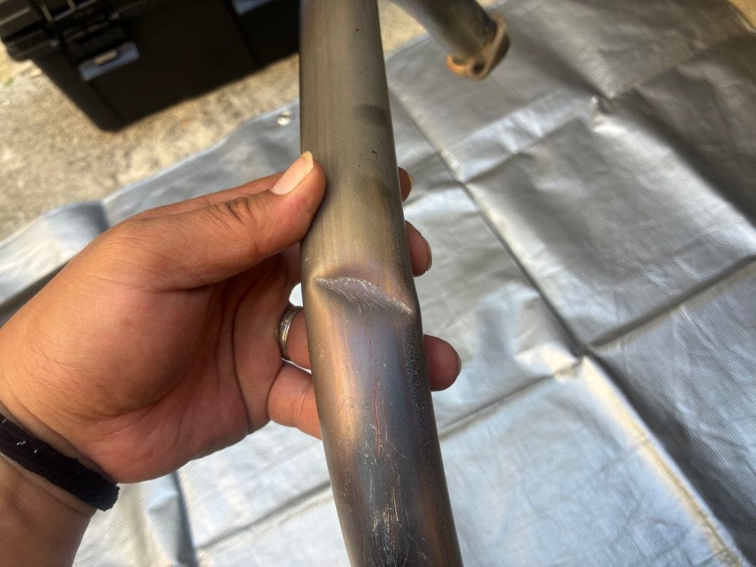 180sx様専用 エイプ100 ヨシムラ チタンマフラー YB125SPにて使用