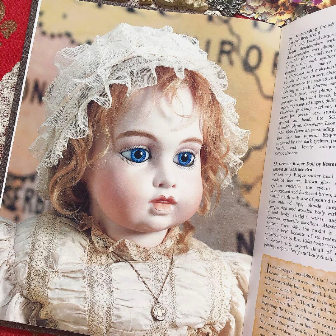アンティークビスクドール 美麗洋書♡ブリュ ジュモー ミニョネット