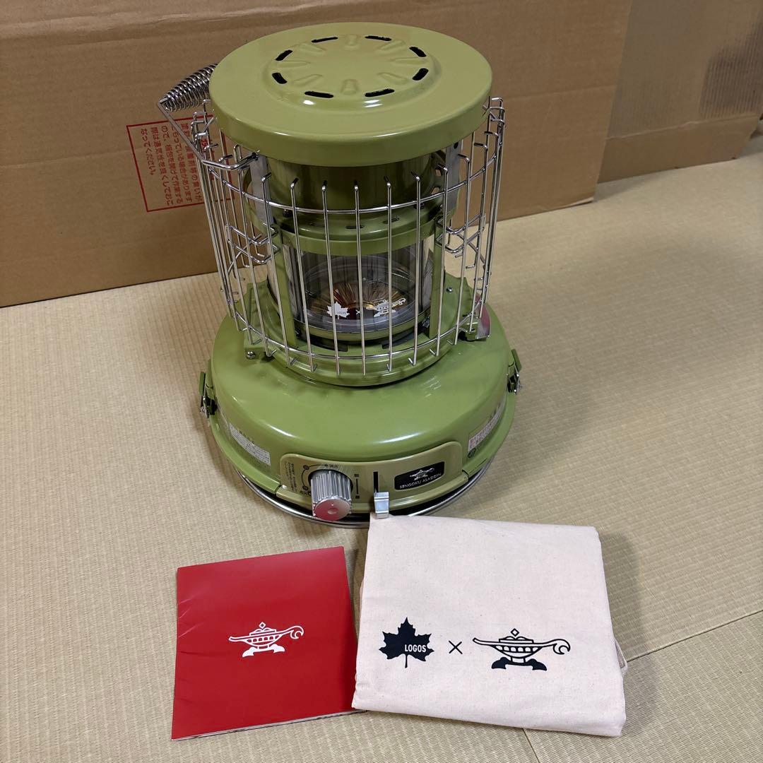 アラジンストーブ ロゴス LOGOS×Aladdin、限定デザインの石油ストーブ。煮炊きができて約18時間