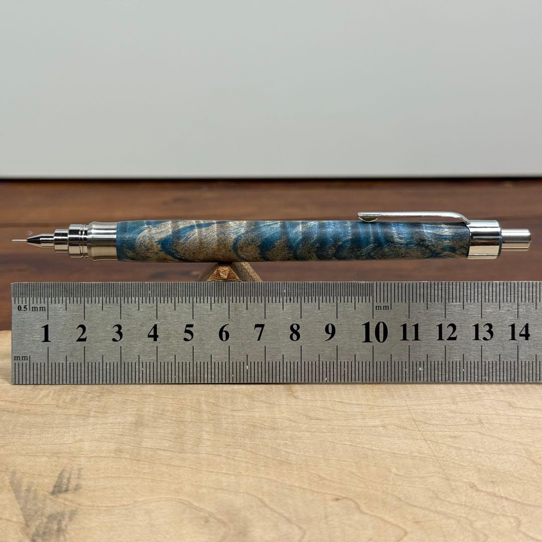 168栃トラ杢スタビ 木製シャーペン 最強低重心R② ステンレス