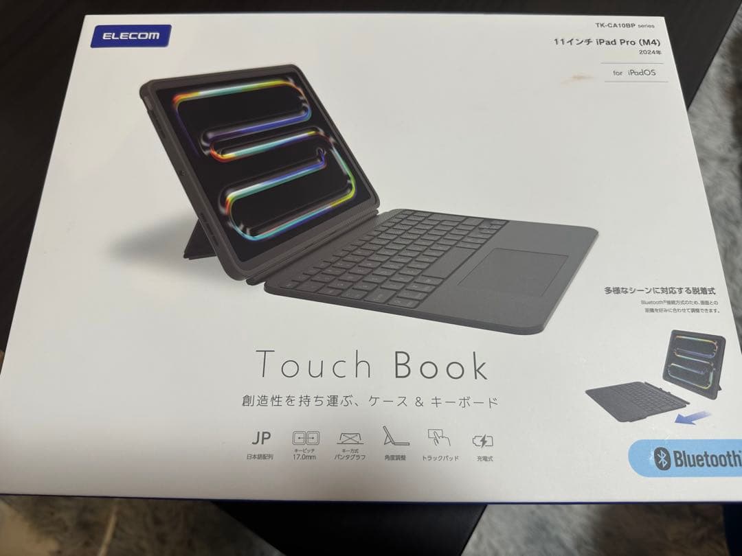 ELECOM Touch Book 11インチ iPad Pro用 11インチiPad Pro（M4）用 ケース一体型キーボード Touch Book