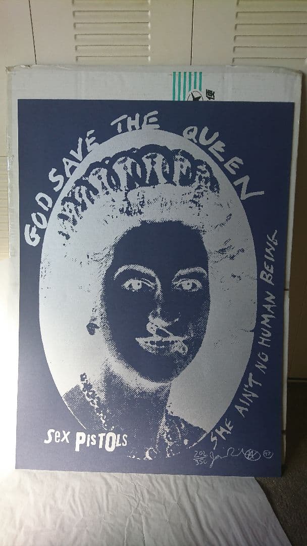 ジェイミーリード シルクスクリーン ジェイミー・リード版画額「God Save Great Britain Light」 | Natsume