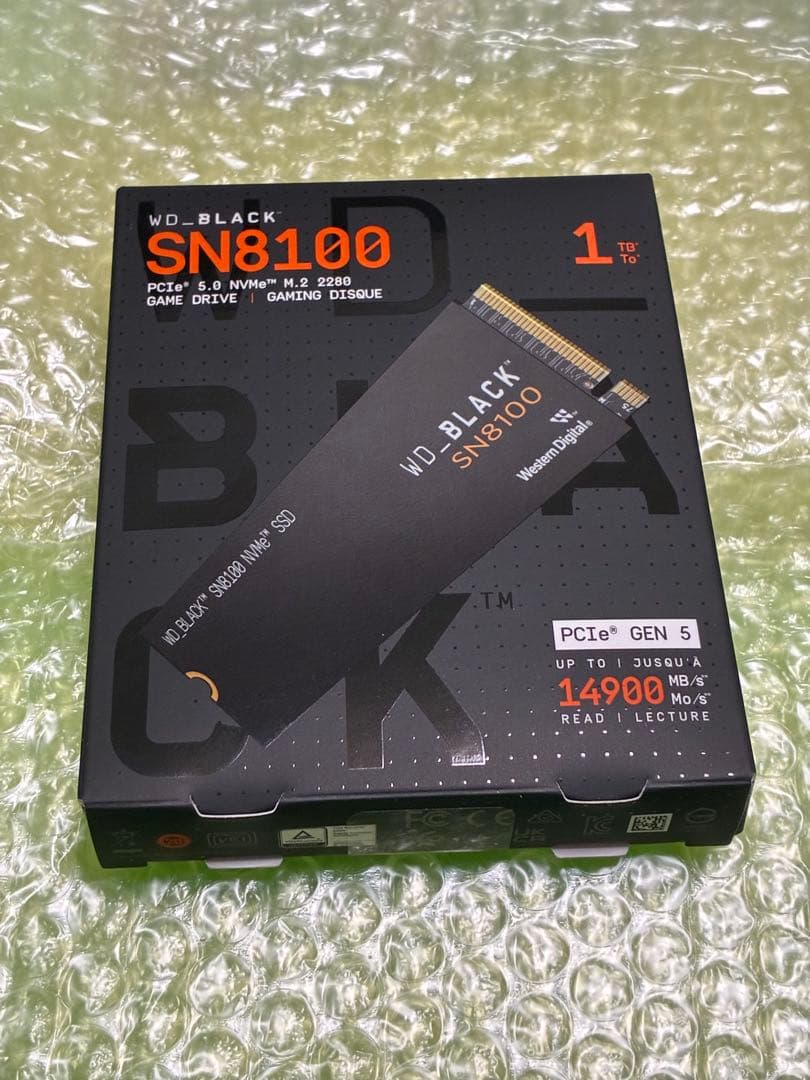 内蔵型SSD Western Digital WD BLACK SN8100 1TB SSD 1TB WD_BLACK SN8100 NVMe SSD Without Heatsink | Sandisk
