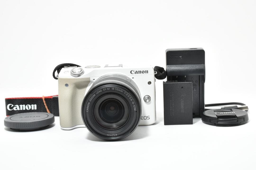 ■美品■Canon キヤノン EOS-M3 18-55 IS-STM Canon EOS M3 EF-M 18-55mm IS STM Kit Black