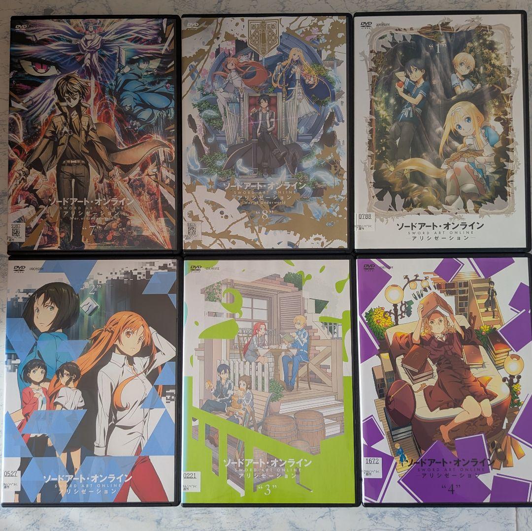 DVD SAO 1、2、3、4期、Ex、劇場版、ガンゲイル 1、2期 全50巻 - メルカリ