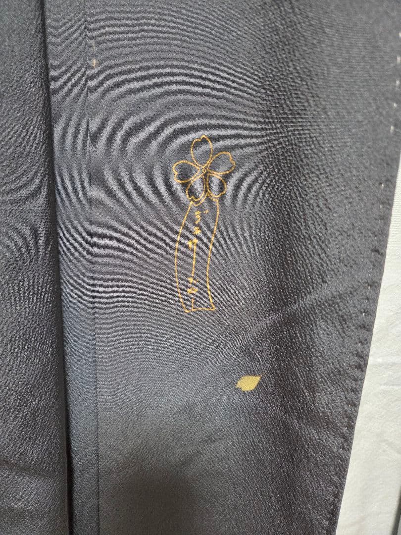 ジュサブロー グレー 桜 附下 164cm しつけ付き