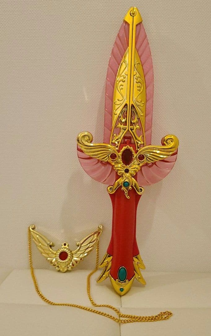 【日本製・当時品・レア】赤ずきんチャチャ　不死鳥の剣&プリンセスメダリオン 未使用 赤ずきんチャチャ バードシールド タカラ おもちゃ 当時品 レア