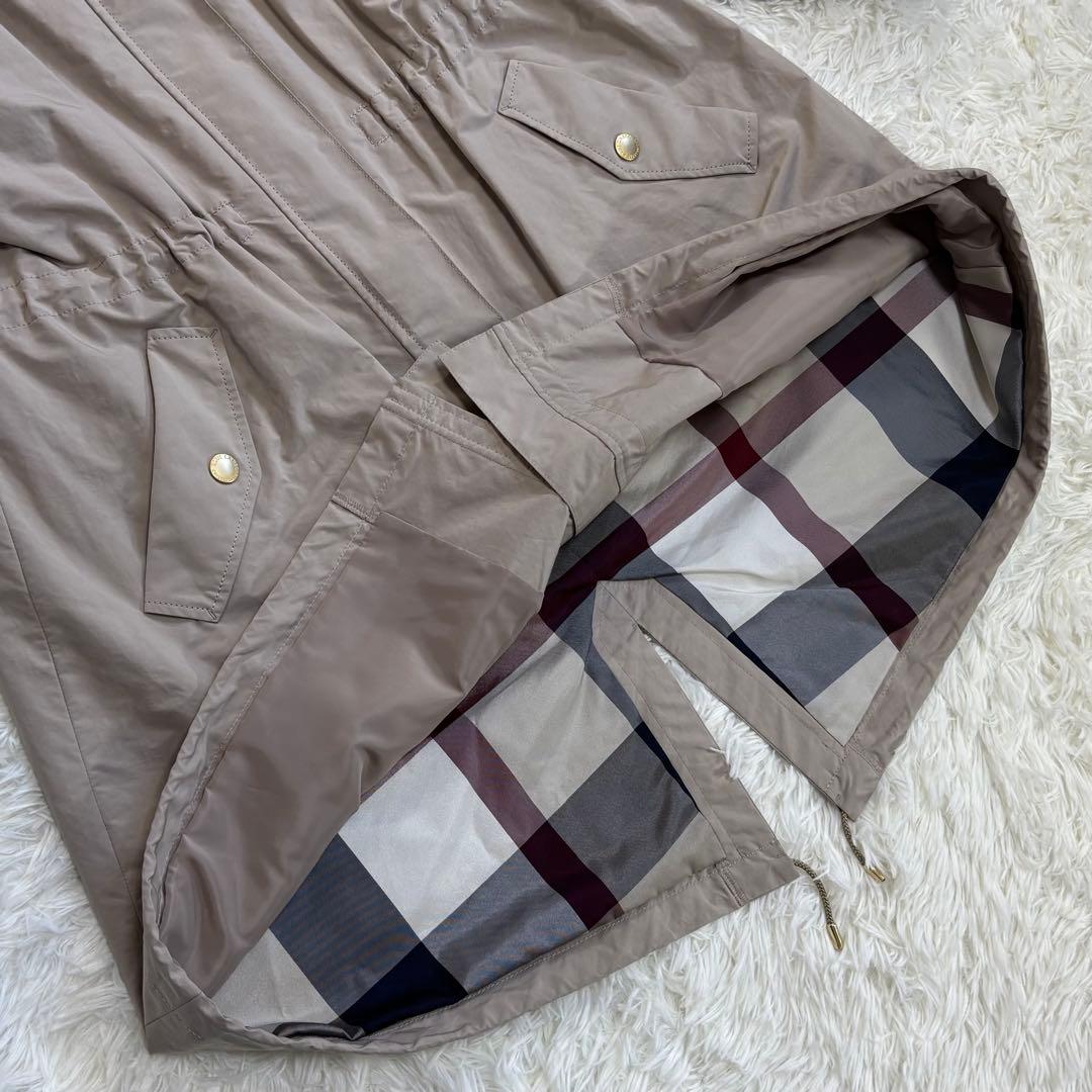 ブルーレーベルクレストブリッジ モッズコート ノバチェック ライト