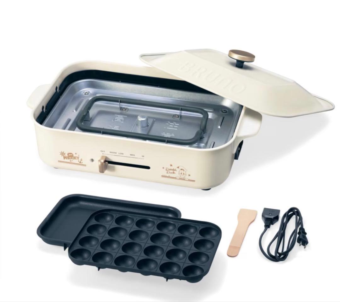 BRUNO ホットプレート たこ焼きプレート付き ドナルドダック