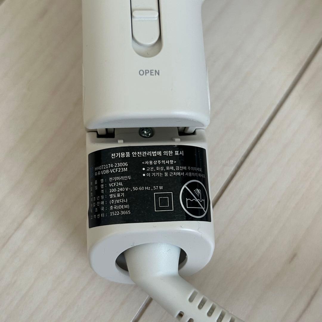 VODANA コンパクトウェーブアイロン 38mm アイボリー - メルカリ