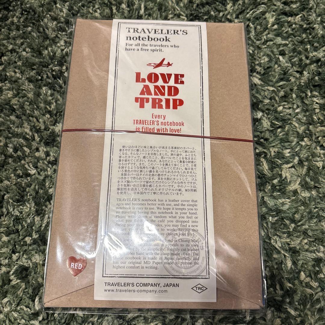 新品 トラベラーズノート LOVE AND TRIP レッド 未開封品 限定カラー登場！赤いトラベラーズノート『Love and Trip』購入品紹介