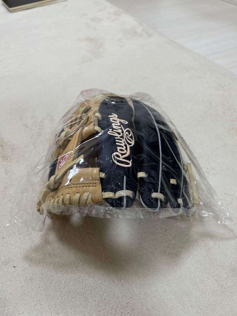 Rawlings 軟式グローブ 黒/ベージュ 新作 3429-0171-1.jpg