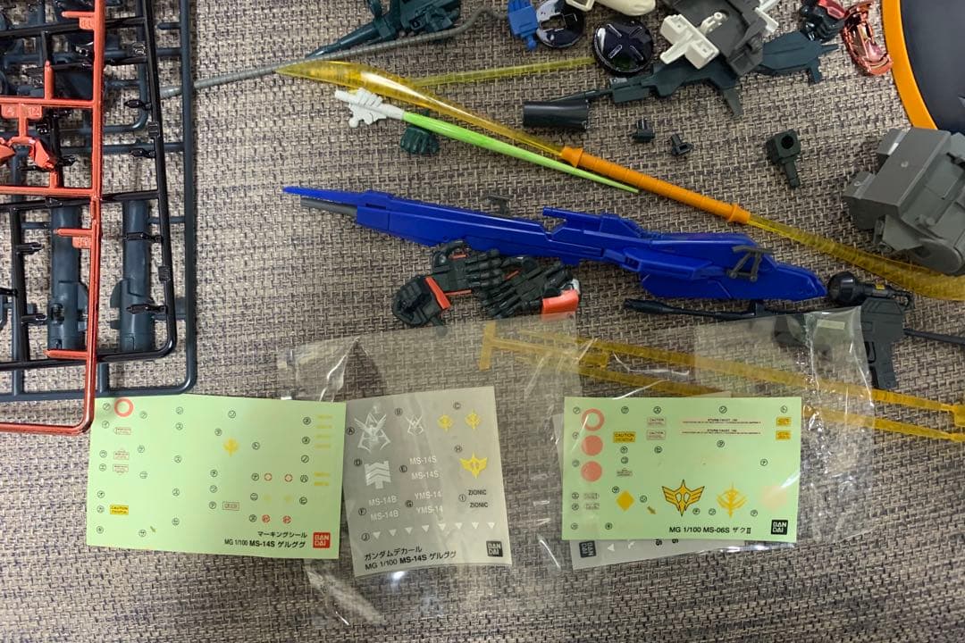 ガンダム MG ザクⅡ コーティングバージョン MS-14 ゲルググ 5体まとめ