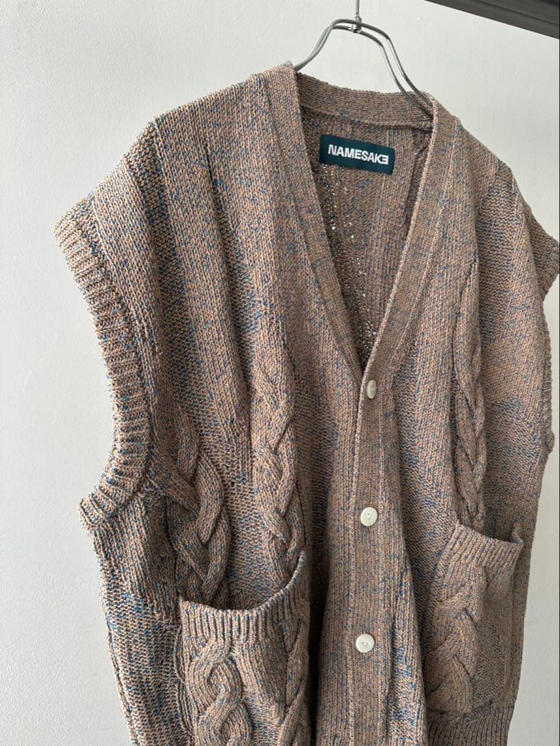 NAMESAKE 25AW MARINA SLEEVELESS VEST