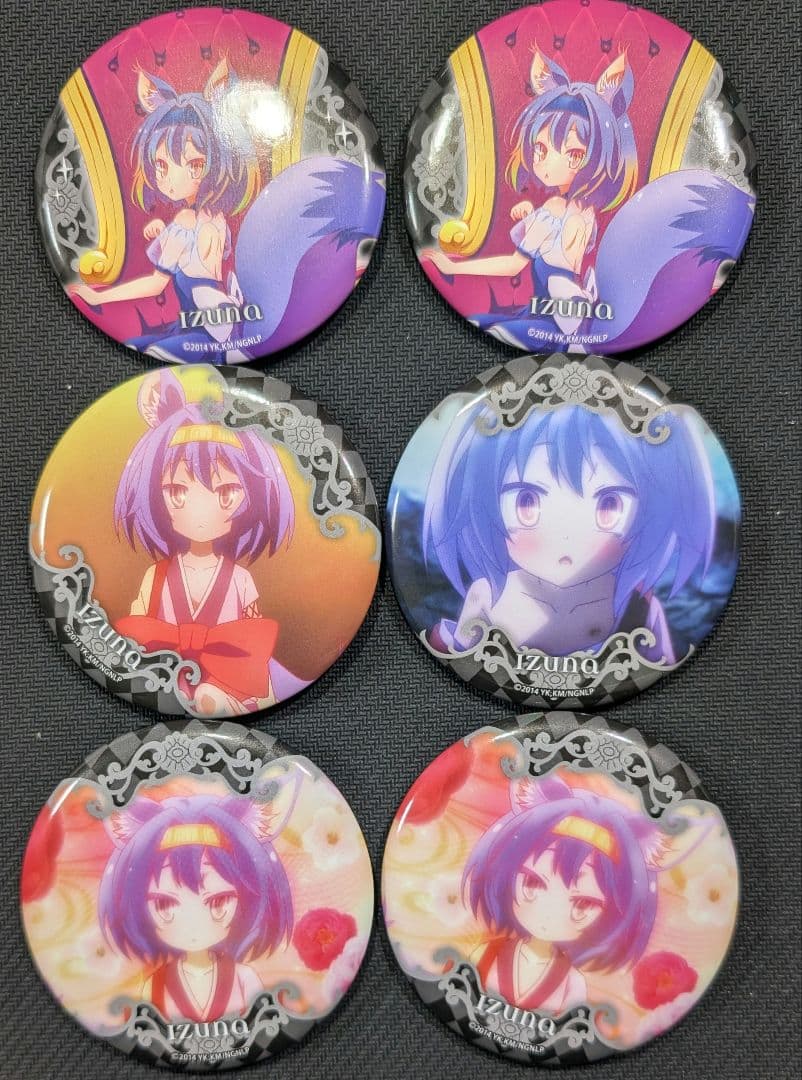 ノーゲーム・ノーライフ ラッキー缶バッジBOXくじ いづな 缶バッジ6枚