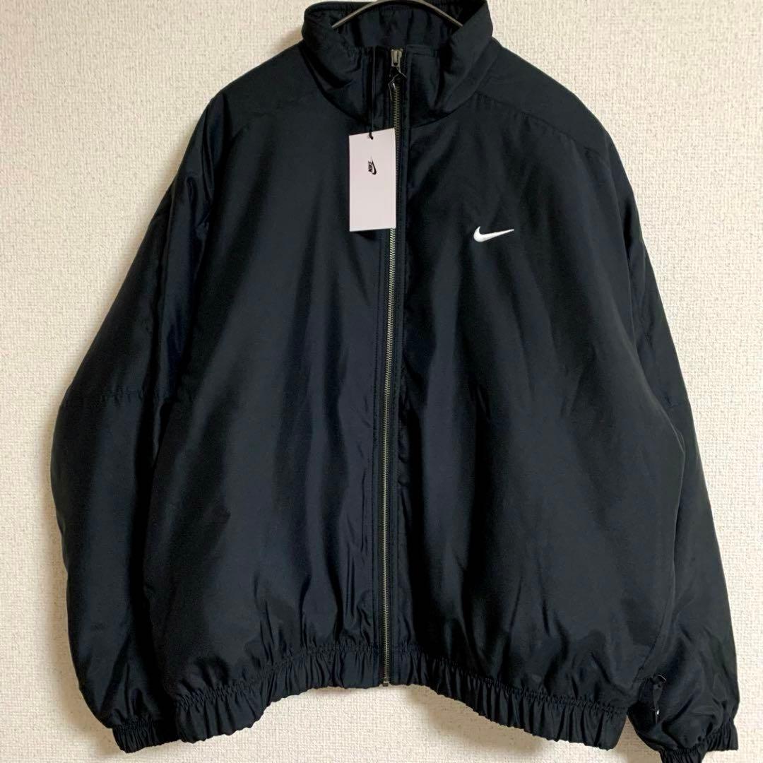 NIKE ソロ スウッシュ サテン ボンバージャケット ナイキラボ 刺繍ロゴ