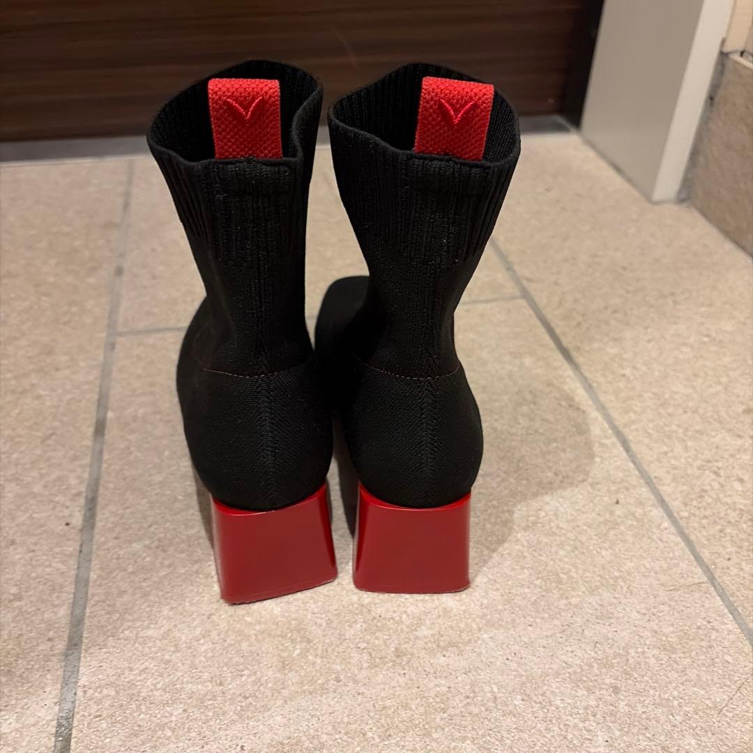 VIVAIA ビバイア Regina Pro ブーツEU37 23.5㎝ 黒 赤 - 靴オンライン