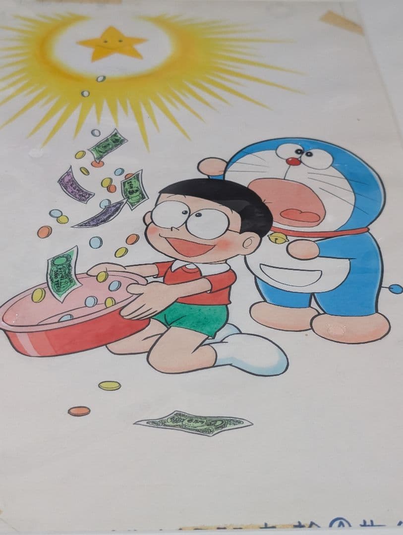 激レア 複製原画 ドラえもん『ねがい星』シリアル1桁 藤子ミュージアム