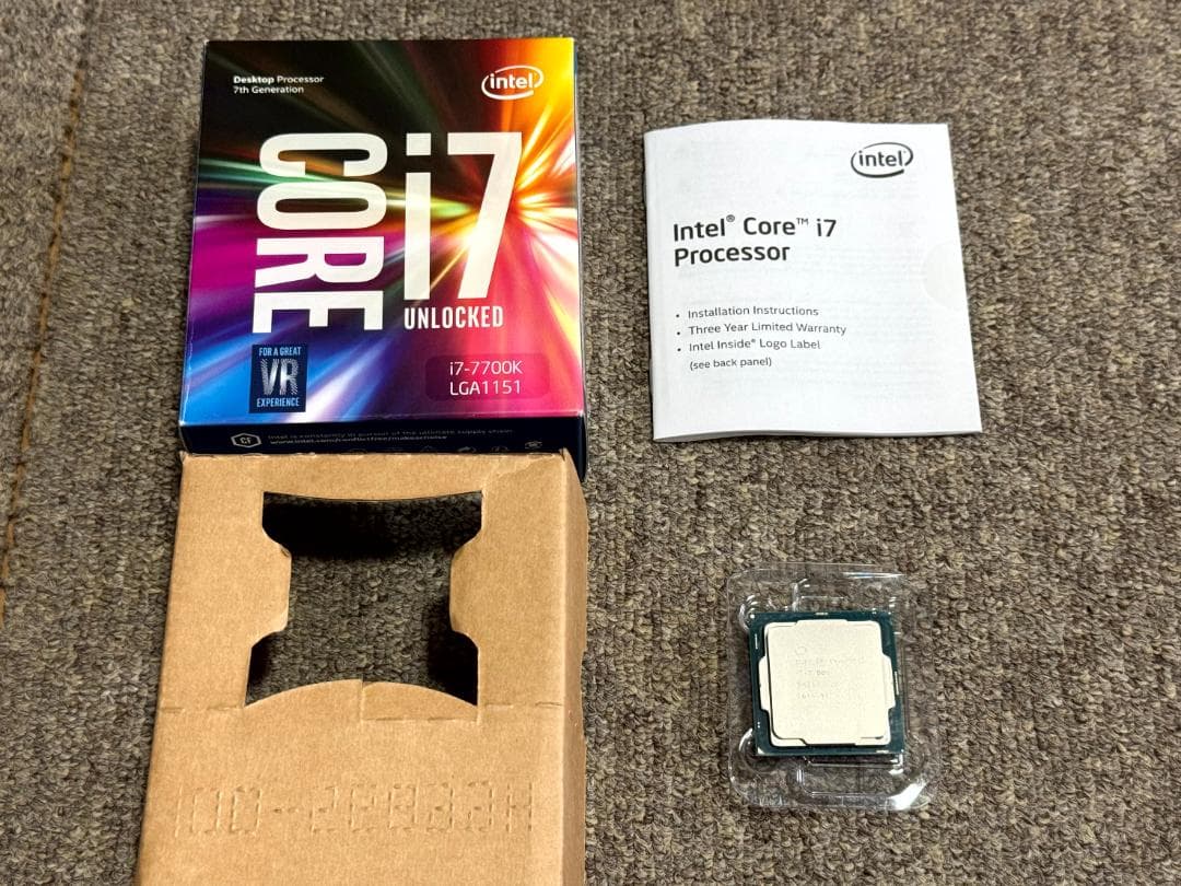 Intel Core i7-7700K CPU 4.20GHz 中古