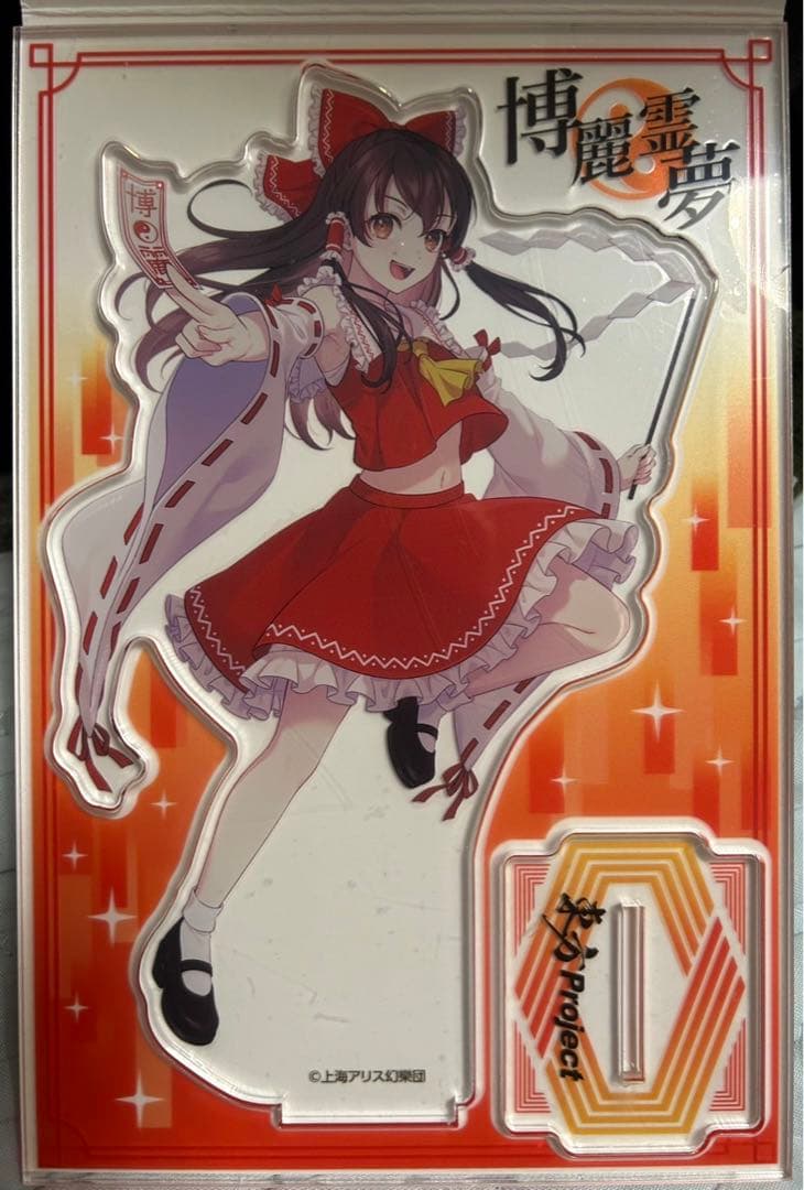 東方Project ダイソーBICアクリルスタンド 博麗霊夢 霧雨魔理沙 チルノ