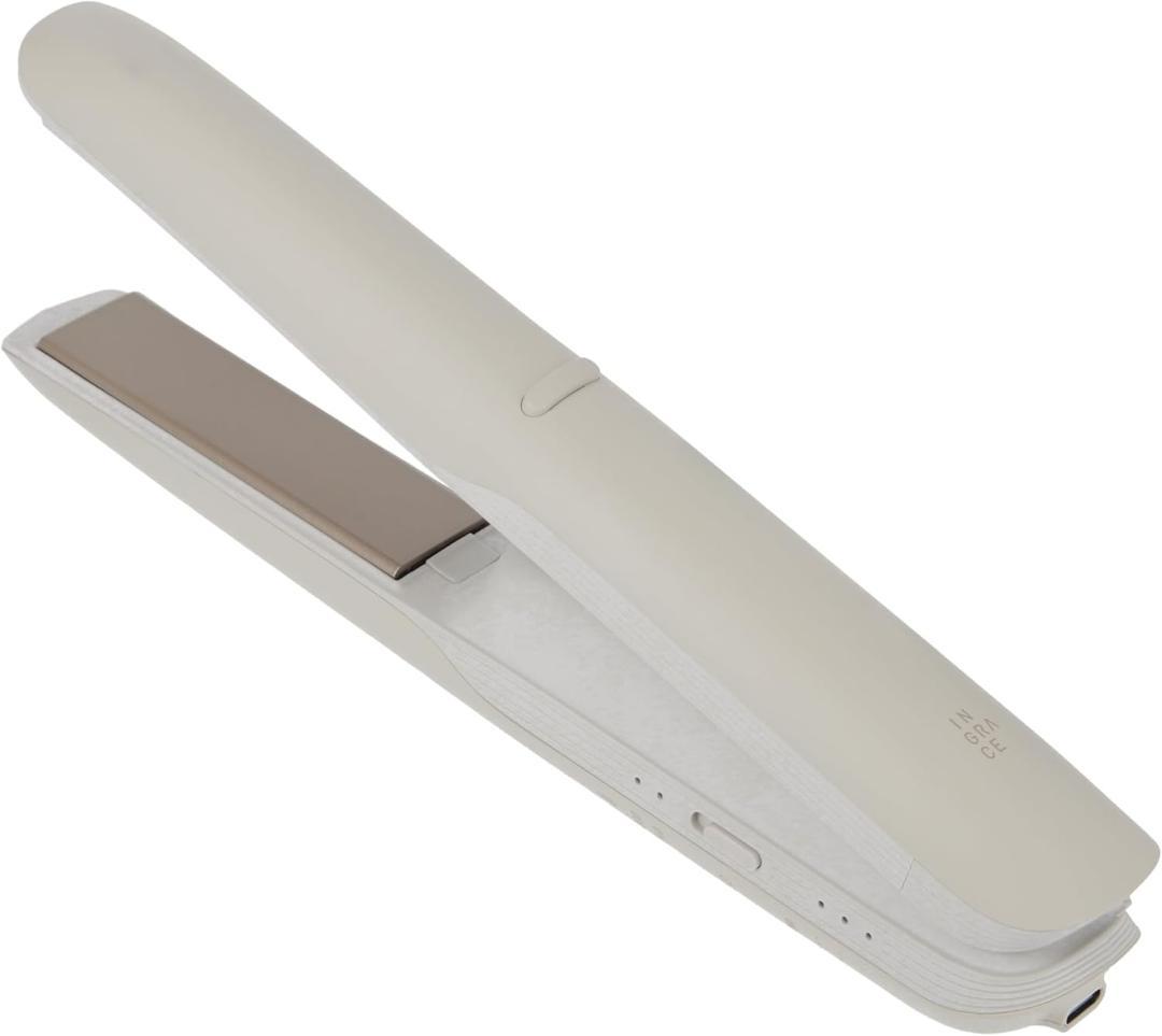 【新品】イングレイス ヴェレナ モバイル アイロン(グレージュ) INGRACE Velena Mobile Iron【コードレスヘアアイロン】 | GOOD HAND GROUP