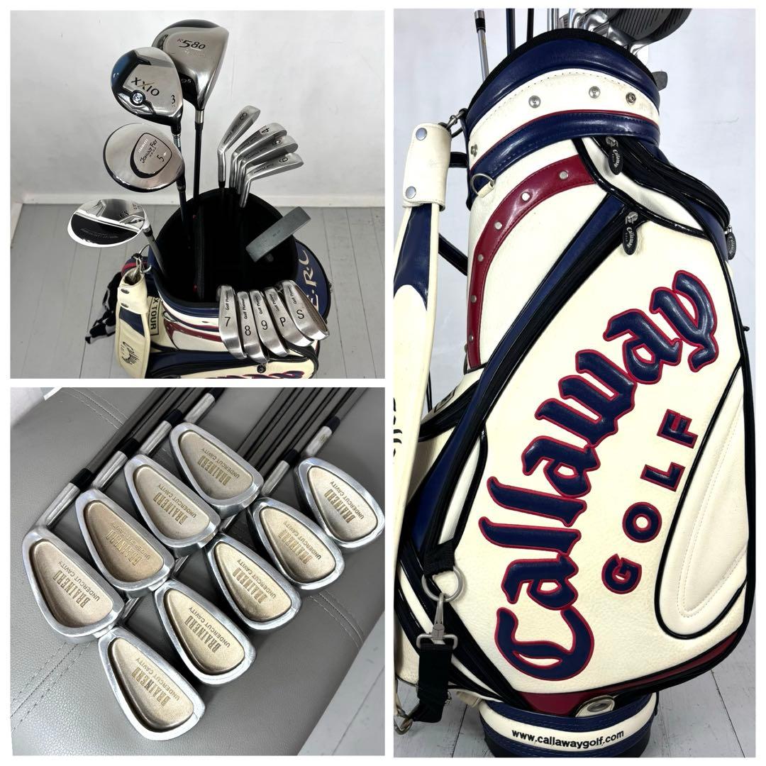 本格派 メンズゴルフクラブ 14本 フルセット キャロウェイ お試しセット ゴルフクラブセット X HOT Package set《11本セット/キャディバッグ