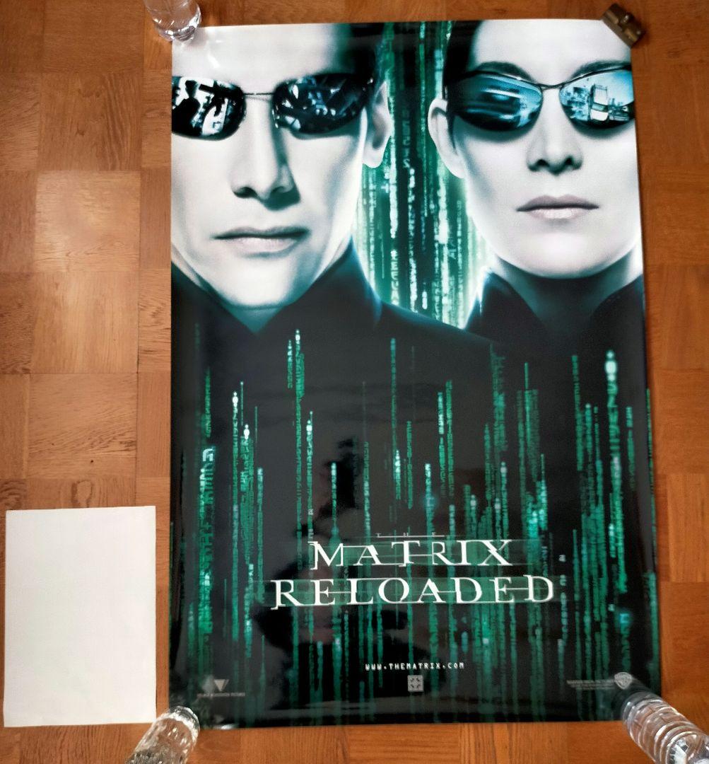 着払限定断捨離☆激レア☆キアヌ・リーヴス☆マトリックスリローデッド☆海外ポスター 601A4 マトリックス 映画 ポスター レプリカ キアヌリーブス