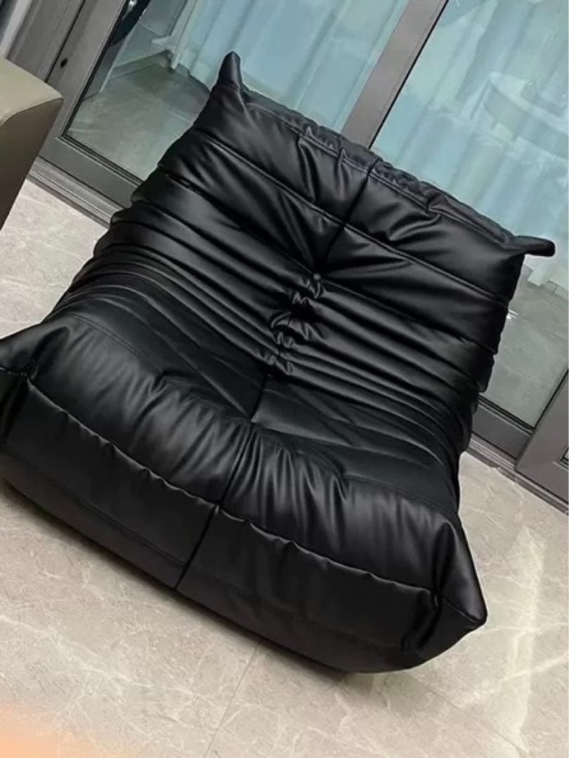 新品】リーンロゼ ligne rosetトーゴ 1人掛けソファ ブラッ - メルカリ