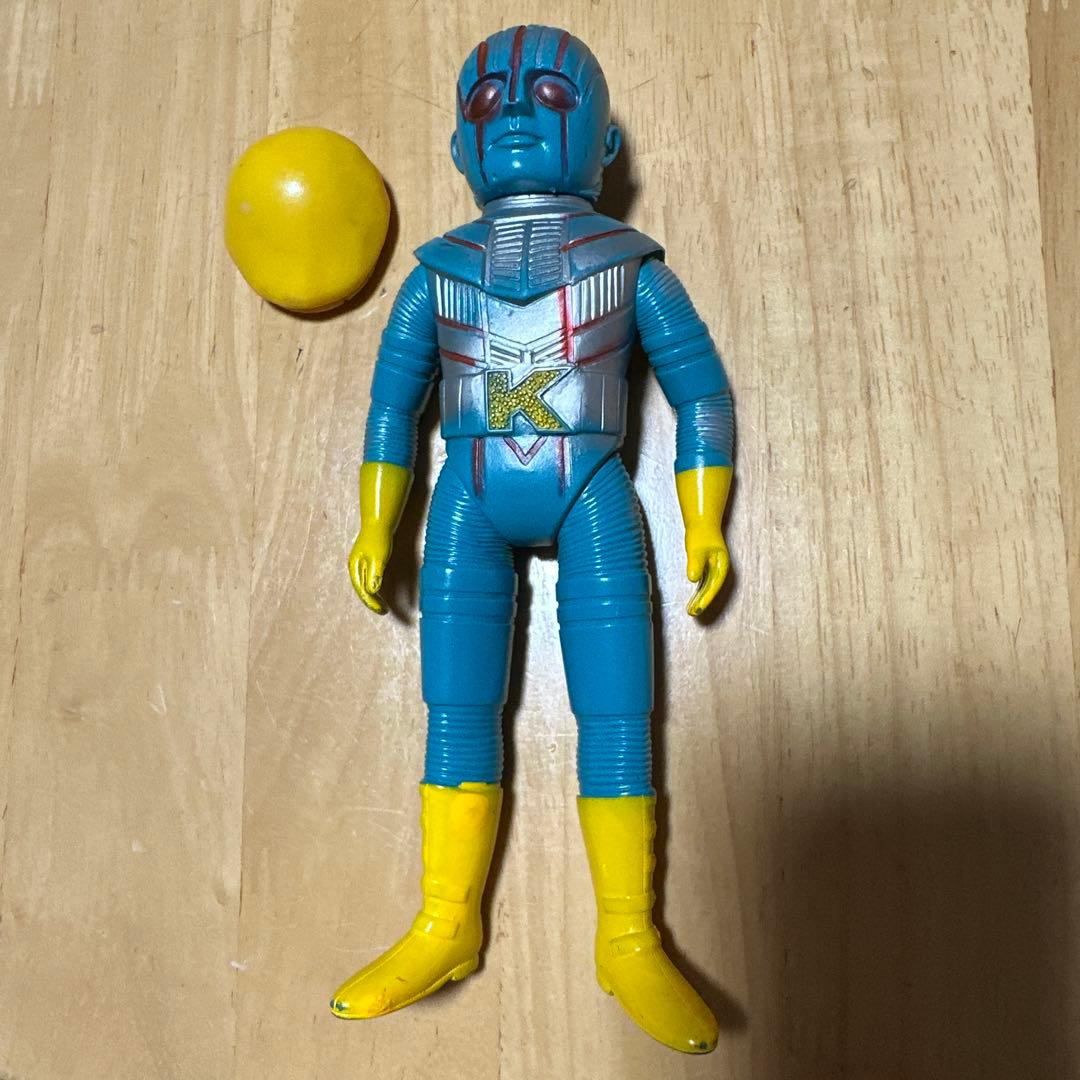 ポピー ミドルサイズ ソフビ人形 ロボット刑事K ハンチング帽子付き